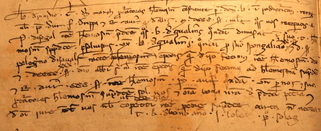 Pergamí medieval de l'any 1261 relatiu als senyors de Rippa de Pi